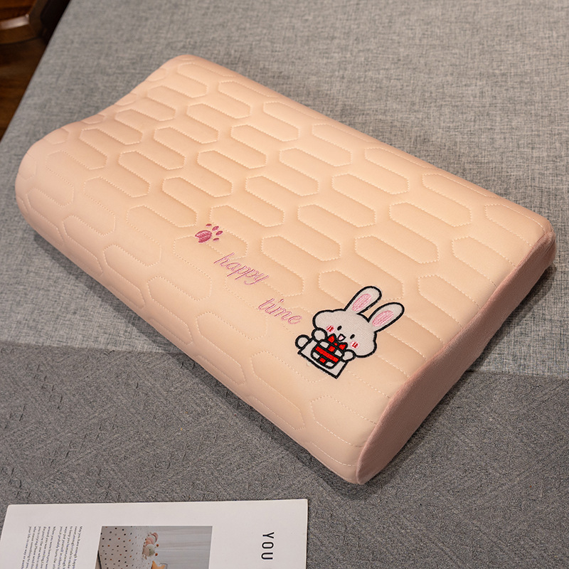 Vankúš z peny s pamäťou, Ice Silk látka, vlnitý tvar, univerzálne použitie