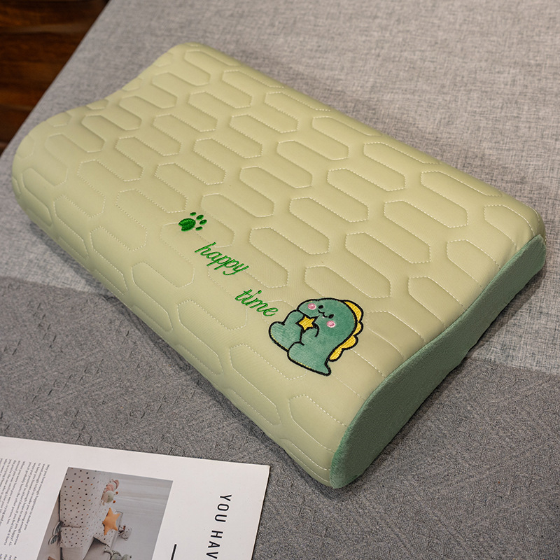 Vankúš z peny s pamäťou, Ice Silk látka, vlnitý tvar, univerzálne použitie