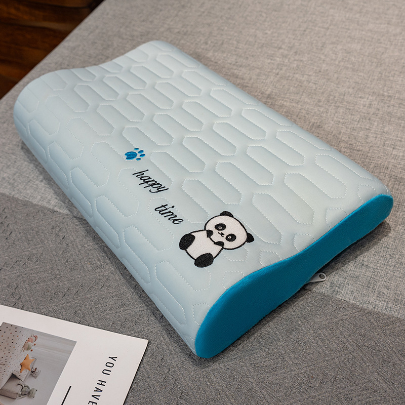 Vankúš z peny s pamäťou, Ice Silk látka, vlnitý tvar, univerzálne použitie