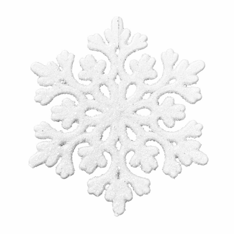 Plastové krištáľové snehové vločky na dekoráciu vianočného stromčeka – balenie: OPP vrecko; materiál: plast; úpravy: Áno; licencovaná súkromná značka: Áno; značka: Hong Kong Heng