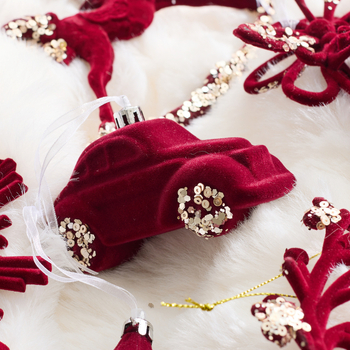 Seek Wood Európsky štýl vianočná plastová visiaca ozdoba Plant Weave Hanging Ornament, Kód 25-Plant Weave Hanging Ornament