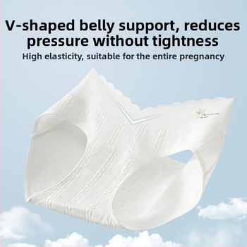 Pružné tehotenské bavlnené spodné nohavičky – nízky pás, podpora bruška, priedušné, antibakteriálne, na všetky ročné obdobia