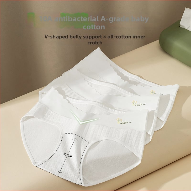 Pružné tehotenské bavlnené spodné nohavičky – nízky pás, podpora bruška, priedušné, antibakteriálne, na všetky ročné obdobia