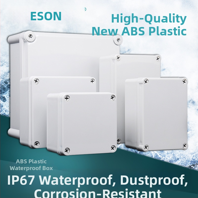 Ethan plastikinė vandeniui atspari jungčių dėžutė — universalus korpusas instrumentams, mechaninei įrangai ir įrangai, lauko laidams
