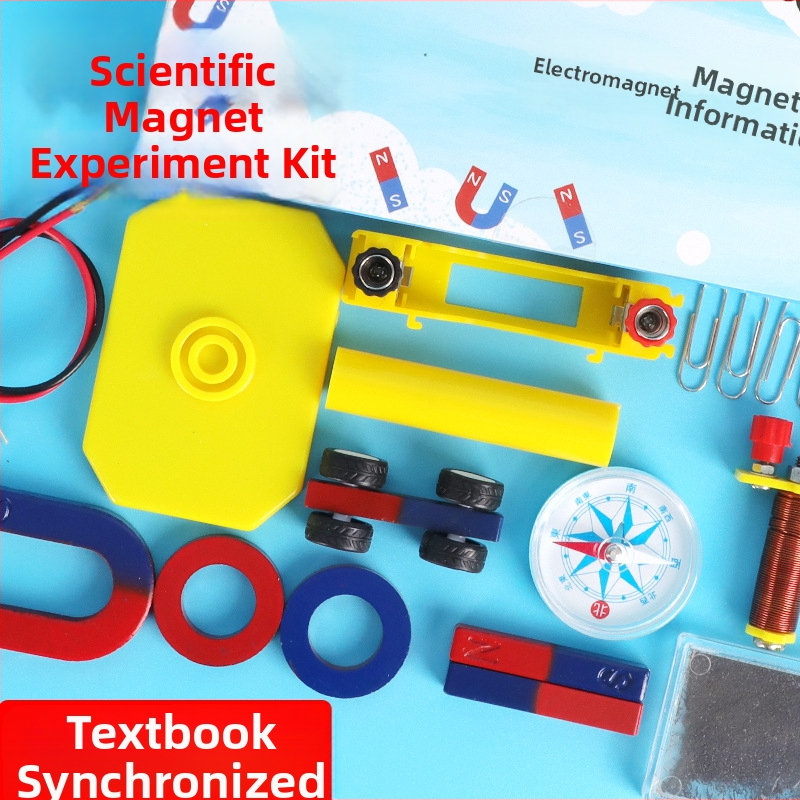 Magnetická súprava pre základnú školu na vedecké experimenty s kompasom — didaktické pomôcky; Rozsah: základná škola veda; Aplikácia: vnútorné aj vonkajšie prostredie; Materiál: kov, magnet, plast; Hmotnosť: 234