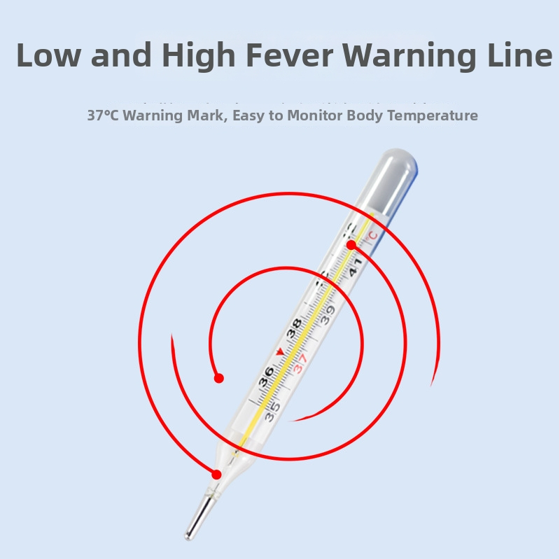 Meditsiiniklassi termomeeter suure ekraaniga, klaasist, Sanshan, pakend 1 karp