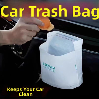 Qiwang Auto atkritumu soma — pašstāvošs dizains, paredzēta uz vadības paneļa, ūdensizturīgs plastmasas uzglabāšanas maisiņš