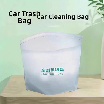 Pašstājīgs automobiļa atkritumu tvertne ar līmējošu uzstādījumu uz paneļa, ūdensizturīgs plastmasas cilindrs vienreizējām somām