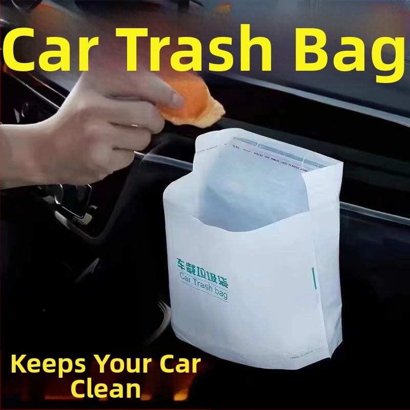 Pašstājīgs automobiļa atkritumu tvertne ar līmējošu uzstādījumu uz paneļa, ūdensizturīgs plastmasas cilindrs vienreizējām somām