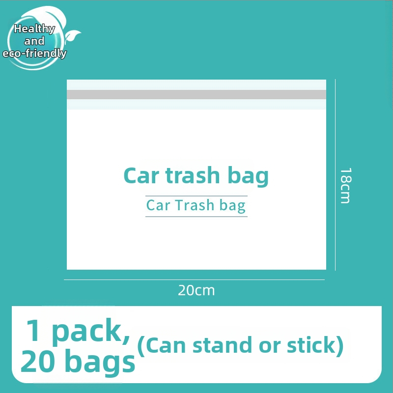 Pašstājīgs automobiļa atkritumu tvertne ar līmējošu uzstādījumu uz paneļa, ūdensizturīgs plastmasas cilindrs vienreizējām somām