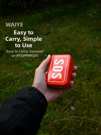 Crooked Wild SOS súprava na prežitie: krabička prežitia s kompasom, píšťalkou, drôtovým píla a prostriedkami prvej pomoci