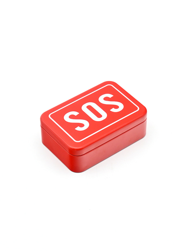 Crooked Wild SOS súprava na prežitie: krabička prežitia s kompasom, píšťalkou, drôtovým píla a prostriedkami prvej pomoci