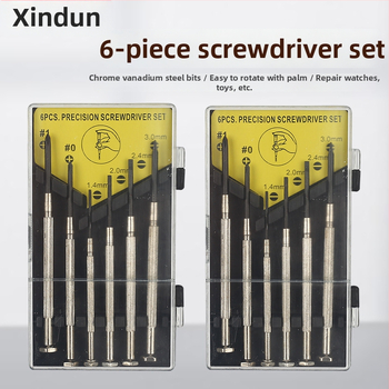 Xinton sada skrutkovačov na hodinky – mini presné skrutkovače na opravu hodiniek a okuliarov, CRV materiál, určené na opravy a telekomunikačná údržba