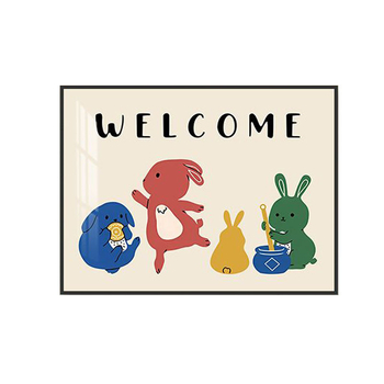 Dekoratívny obraz pre elektrický merací box - motív cartoon anime, zavesný typ s rámom PS, krištáľové plátno, nordický štýl