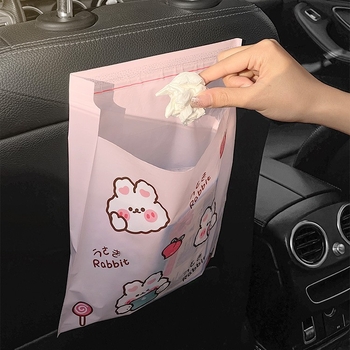 Automobiļa atkritumu soma ar līmes stiprinājumu – 2L, Plastmasa, Ūdensnecaurlaidīga, Darbam uz instrumentu paneli