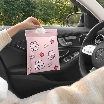 Automobiļa atkritumu soma ar līmes stiprinājumu – 2L, Plastmasa, Ūdensnecaurlaidīga, Darbam uz instrumentu paneli