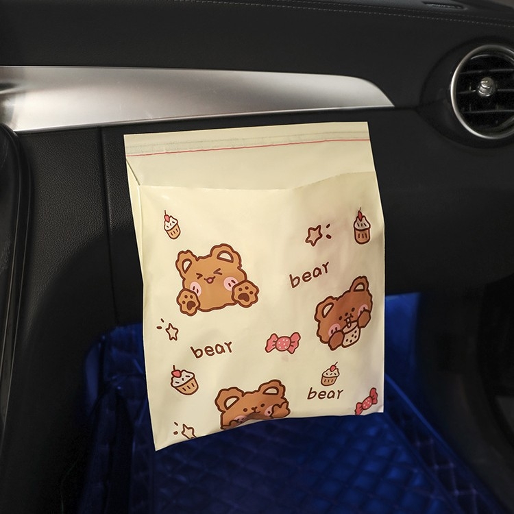 Automobiļa atkritumu soma ar līmes stiprinājumu – 2L, Plastmasa, Ūdensnecaurlaidīga, Darbam uz instrumentu paneli