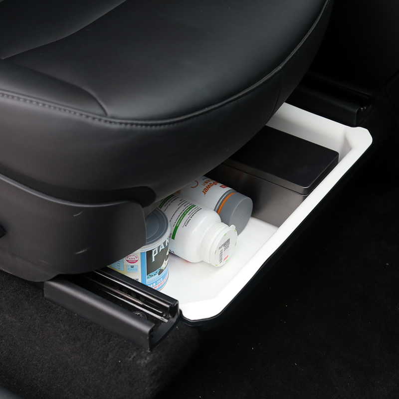 Tesla Model Y zem sēdekļa uzglabāšanas kastīte – ABS, ūdensizturīga, uzstādīšana pie sēdekļa