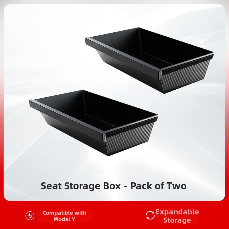 Tesla Model Y zem sēdekļa uzglabāšanas kastīte – ABS, ūdensizturīga, uzstādīšana pie sēdekļa