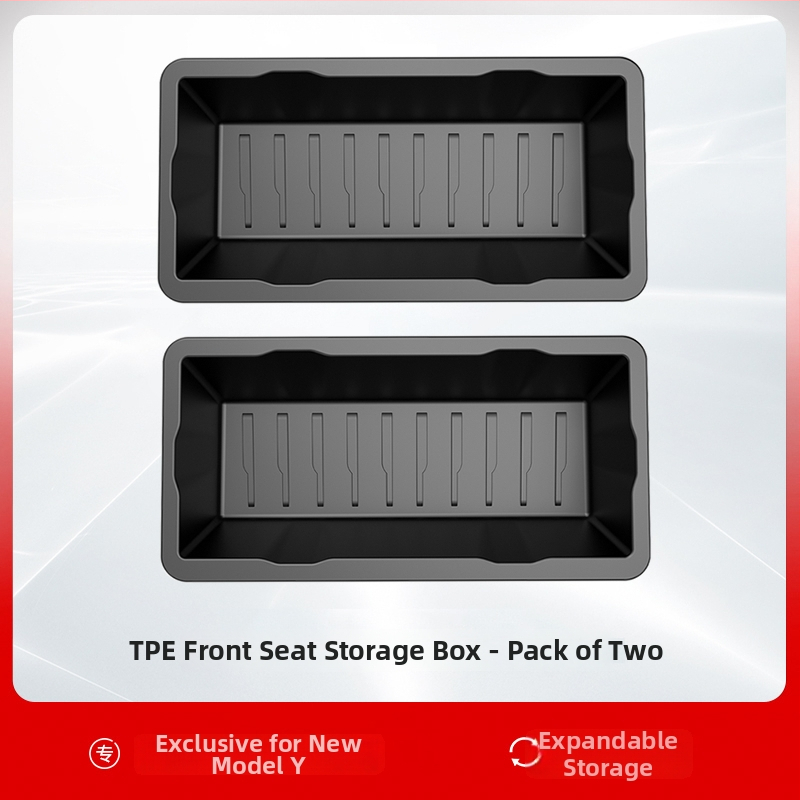 Tesla Model Y zem sēdekļa uzglabāšanas kastīte – ABS, ūdensizturīga, uzstādīšana pie sēdekļa