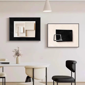 Moderné minimalistické abstraktné nástenné dielo pre elektrický rozvádzač, rám, jednopanélový plátenný panel s Crystal Film povrchom