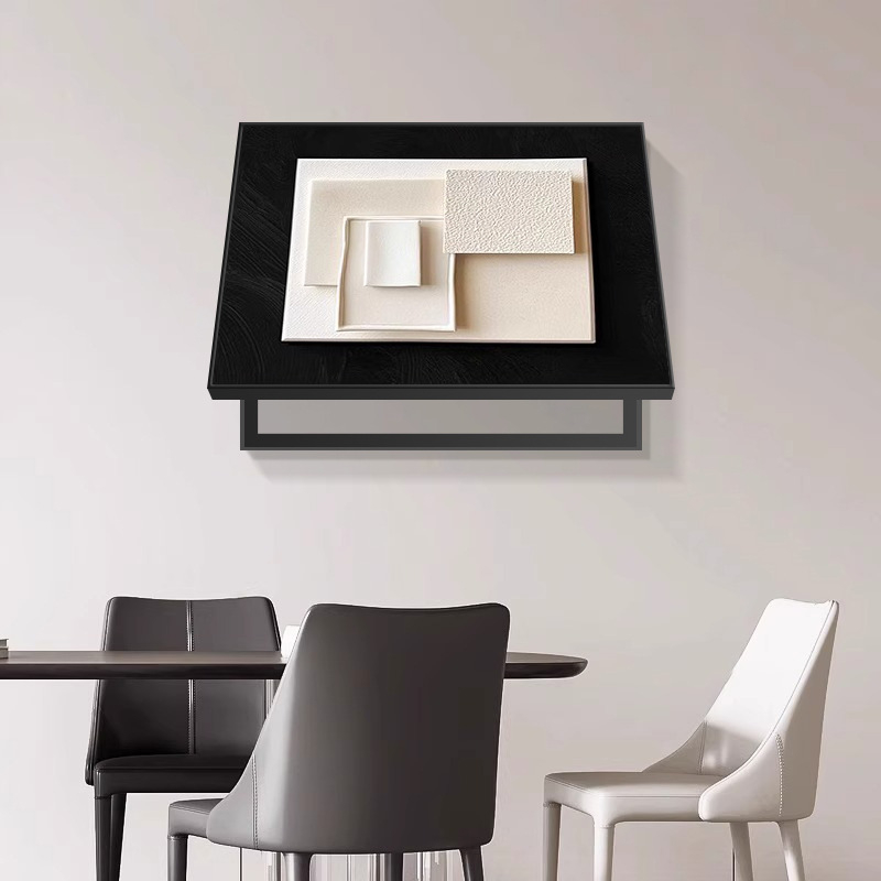 Moderné minimalistické abstraktné nástenné dielo pre elektrický rozvádzač, rám, jednopanélový plátenný panel s Crystal Film povrchom