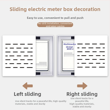 Dekoratívne nástenné umelecké dielo pre elektrický merací box — rámované, krajinný vzor, jednopanelové, PVC jadro, PS vonkajší rám, moderná vyrezávaná dekoratívna maľba