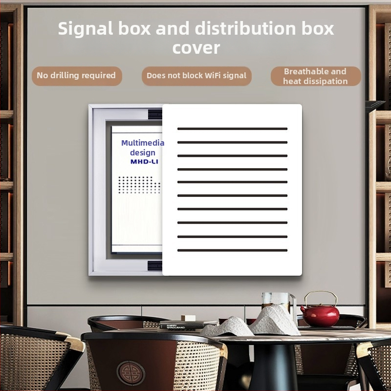 Dekoratívne nástenné umelecké dielo pre elektrický merací box — rámované, krajinný vzor, jednopanelové, PVC jadro, PS vonkajší rám, moderná vyrezávaná dekoratívna maľba