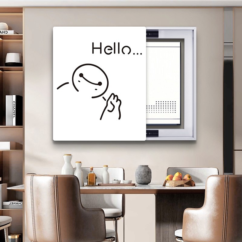 Dekoratívne nástenné umelecké dielo pre elektrický merací box — rámované, krajinný vzor, jednopanelové, PVC jadro, PS vonkajší rám, moderná vyrezávaná dekoratívna maľba