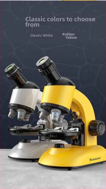 Kompaktný optický mikroskop pre deti a študentov, 1200x zväčšenie pre vzdelávacie vedecké experimenty