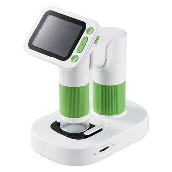 Detský prenosný digitálny mikroskop pre bunky – Benz, plastové telo, vhodný pre deti do 14 rokov, papierové balenie.