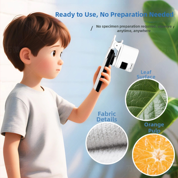 Prenosný optický mikroskop hračka pre študentov – vzdelávací vedecký nástroj s vysokým rozlíšením pozorovania baktérií, plastová konštrukcia