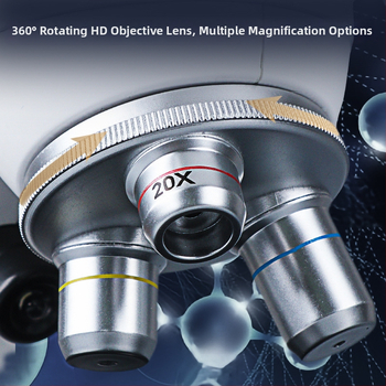 Binokulárny optický mikroskop 1600X, Vedecká súprava na experimenty, Plastový materiál, pre vek 7–14 rokov