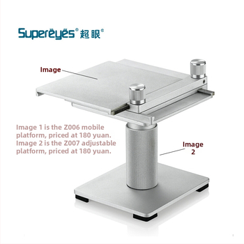 Super Eye Z007 mikroskopická Z-osi zdvíhacia plošina, dráha 10 mm, prenášateľná platforma na nastavenie výšky