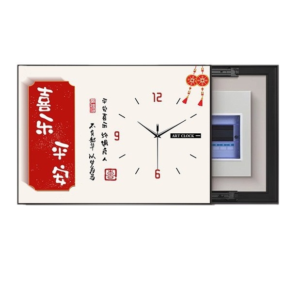 Obraz na stenu pre zakrytie elektromera s hodinami – jednopanelový rámovaný obraz na PP papieri, rám z PS izolácie, ekologicky šetrný, moderný minimalistický štýl