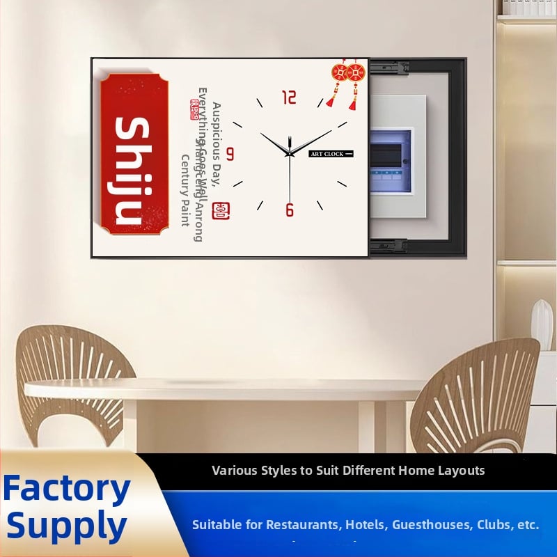 Obraz na stenu pre zakrytie elektromera s hodinami – jednopanelový rámovaný obraz na PP papieri, rám z PS izolácie, ekologicky šetrný, moderný minimalistický štýl