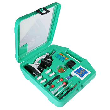 Biologický mikroskop pre študentov, 1200× zväčšenie s integrovaným svetlom, kovová konštrukcia pre vzdelávacie experimenty