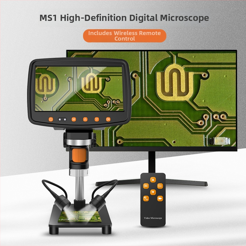 Digitálny mikroskop pre opravu mobilných telefónov a PCB dosiek – model MS1D-Z33, číslo položky MS1D-Z33, značka Haiweixun; rozsah použitia: priemyselná kontrola; oprava PCB; ohodnotenie šperkov a mincí
