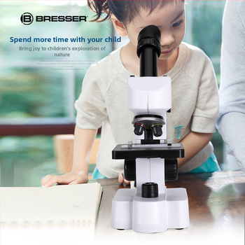 Edukačný optický mikroskop 800X pre študentov – výučba biológie na gymnáziu, so súpravou vzoriek