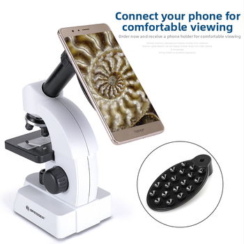 Edukačný optický mikroskop 800X pre študentov – výučba biológie na gymnáziu, so súpravou vzoriek