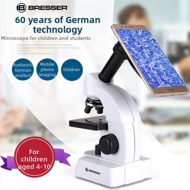 Edukačný optický mikroskop 800X pre študentov – výučba biológie na gymnáziu, so súpravou vzoriek