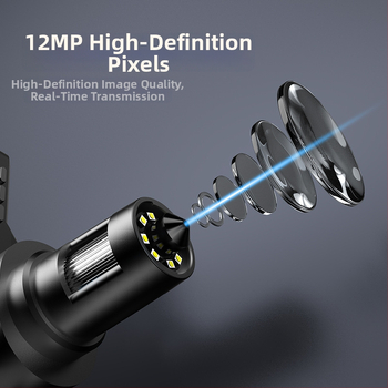 Digitálny mikroskop s 1200x zväčšením, HD displej, káblové diaľkové ovládanie, vnútorná nabíjateľná batéria a zabudované osvetlenie.