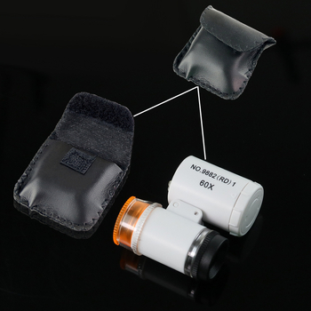 Prenosný kapesný mikroskop s LED osvetlením a UV detekciou bankoviek, 60× zväčšenie, identifikácia šperkov a kultúrnych relikvií