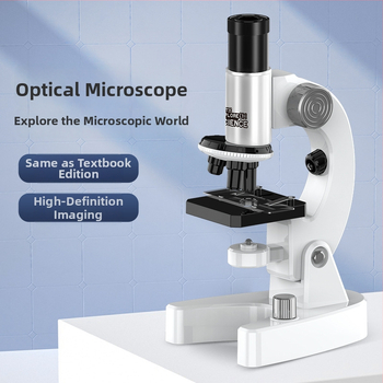 Optický mikroskop s vysokým rozlíšením pre vzdelávacie experimenty z biológie/chemie, ABS DIY hračka pre deti 4–6 rokov, bez elektriny