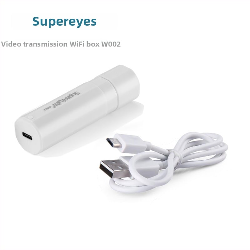 USB digitálny mikroskop-endoskop bezdrôtová prepravná skrinka – WiFi pre smartfóny/tablety, HD video, 4000mAh batéria, dosah 6 m, kompatibilný s väčšinou kamier