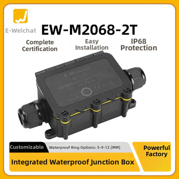 E-WeiChat vízálló műanyag csatlakozó doboz kültéri LED világításhoz – licencelhető magáncímke