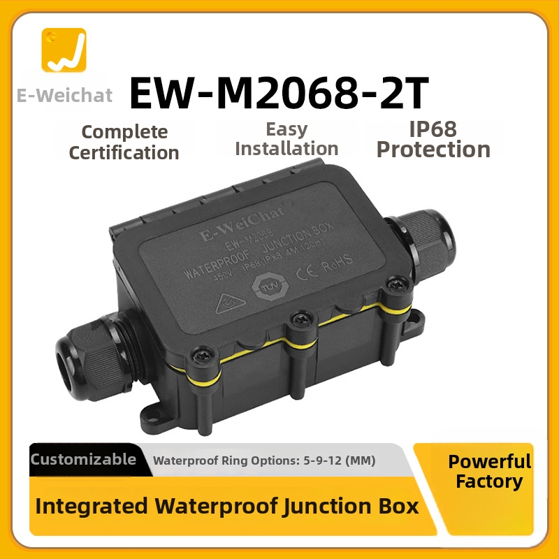 E-WeiChat vízálló műanyag csatlakozó doboz kültéri LED világításhoz – licencelhető magáncímke