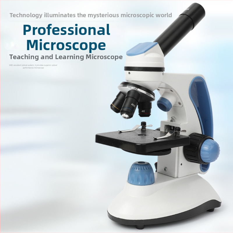 Monokulárny mikroskop 40–2000x zväčšenie, na výučbu a pozorovanie vzoriek zvierat a rastlín; Značka Bossdun/Doctoral Shield; Model MY-XWJ0001; Použitie: výučba, experimenty, domáce použitie, poľnohospodárstvo