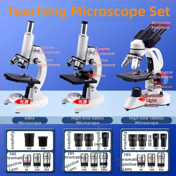 Biologický mikroskop pre študentov, zväčšenie 640x, Full of Wisdom značka, učebný mikroskop