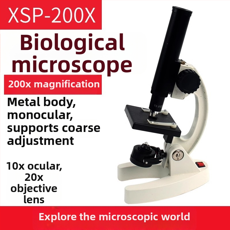 Biologický mikroskop pre študentov, zväčšenie 640x, Full of Wisdom značka, učebný mikroskop